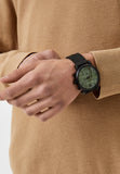 Emporio Armani Luigi Chronograph Green Dial Black Mesh Bracelet Watch For Men - AR11470 Buy Now By Emporio Armani