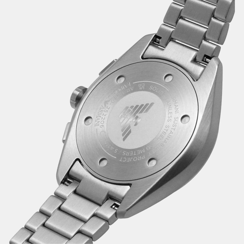 Emporio Armani Chronograph Green Dial Silver Steel Strap Watch For Men - AR11480 Buy Now By Emporio Armani