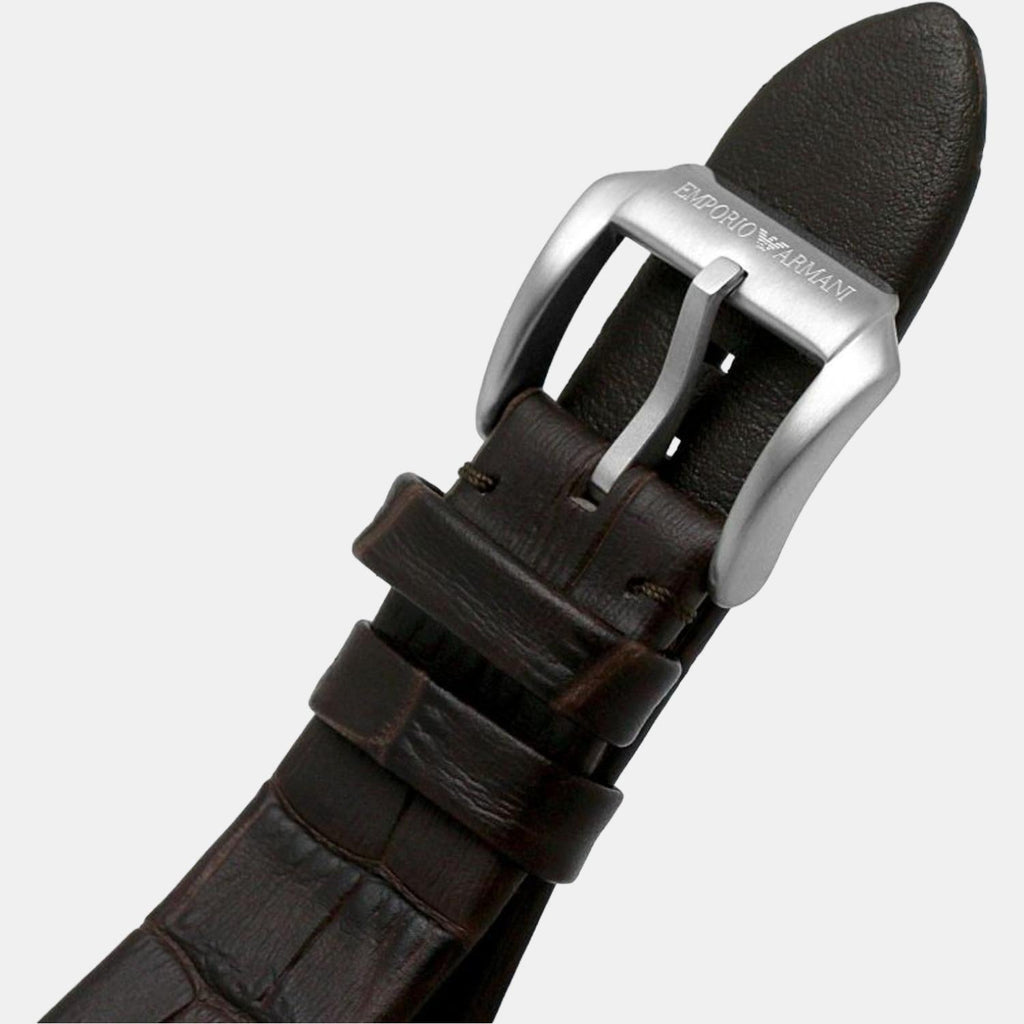 Emporio Armani Diver Chronograph Brown Dial Brown Leather Strap Watch For Men - AR11486 Buy Now By Emporio Armani