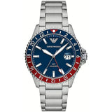 Emporio Armani Sea Explorer GMT Blue Dial Silver Steel Strap Watch For Men - AR11590 Buy Now By Emporio Armani