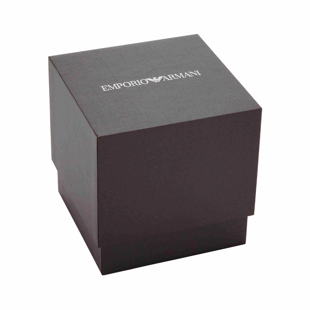 Emporio Armani Mia Three Hand Crystals Blue Dial Silver Steel Strap Watch For Women - AR11630 Buy Now By Emporio Armani