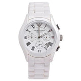 Emporio Armani Chronograph Ceramic White Dial Watch For Women - AR1403 Buy Now By Emporio Armani