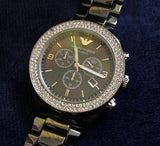 Emporio Armani Ceramica Black Dial Black Ceramic Strap Watch For Men - AR1455 Buy Now By Emporio Armani