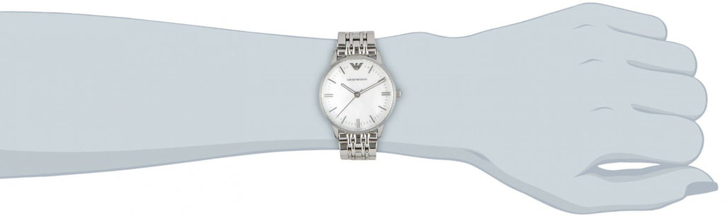 Emporio Armani Classic Quartz Mother of Pearl Dial Silver Steel Strap Watch For Women - AR1602 Buy Now By Emporio Armani