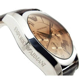 Emporio Armani Valente Chronograph Amber Dial Brown Leather Strap Watch For Men - AR1634 Buy Now By Emporio Armani