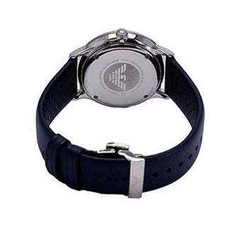 Emporio Armani Analog Quartz Blue Dial Blue Leather Strap Watch For Men - AR1647 Buy Now By Emporio Armani
