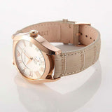 Emporio Armani Valente Analog Beige Dial Beige Leather Strap Watch For Men - AR1667 Buy Now By Emporio Armani