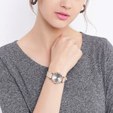 Emporio Armani Gianni T Bar Gunmetal Dial Beige Leather Strap Watch For Women - AR1681 Buy Now By Emporio Armani