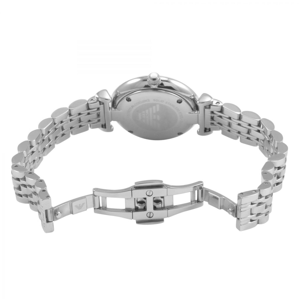 Emporio Armani T Bar Mother of Pearl Dial Steel Strap Watch For Women - AR1682 Buy Now By Emporio Armani