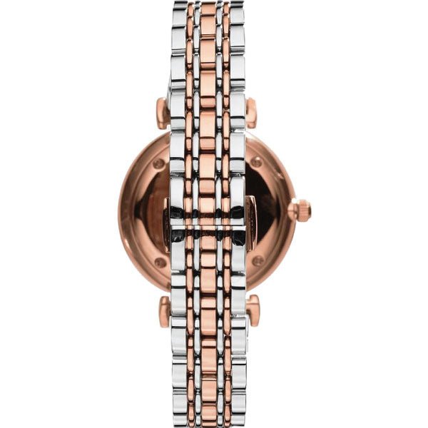 Emporio Armani T Bar Gianni Classic Mother Of Pearl Dial Two Tone Steel Strap Watch For Women - AR1683 Buy Now By Emporio Armani