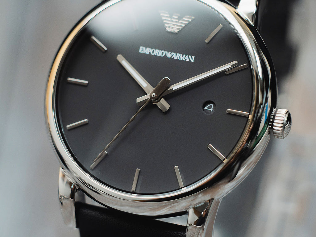 Emporio Armani Classic Quartz Black Dial Black Leather Strap Watch For Men - AR1692 Buy Now By Emporio Armani