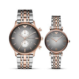 Emporio Armani Gianni T Bar Grey Dial Two Tone Stainless Steel Watch For Women - AR1725 Buy Now By Emporio Armani