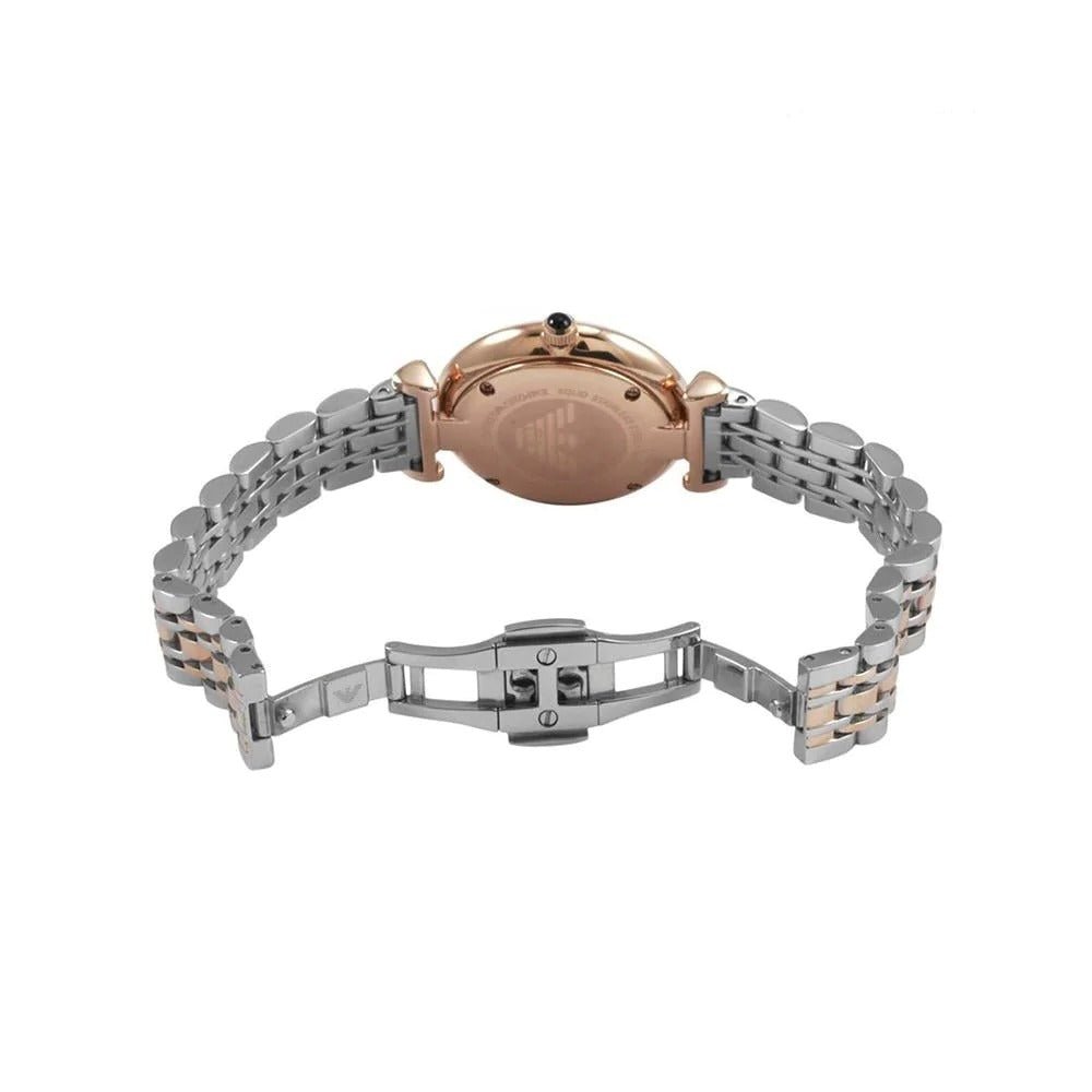 Emporio Armani Gianni T Bar Grey Dial Two Tone Stainless Steel Watch For Women - AR1725 Buy Now By Emporio Armani