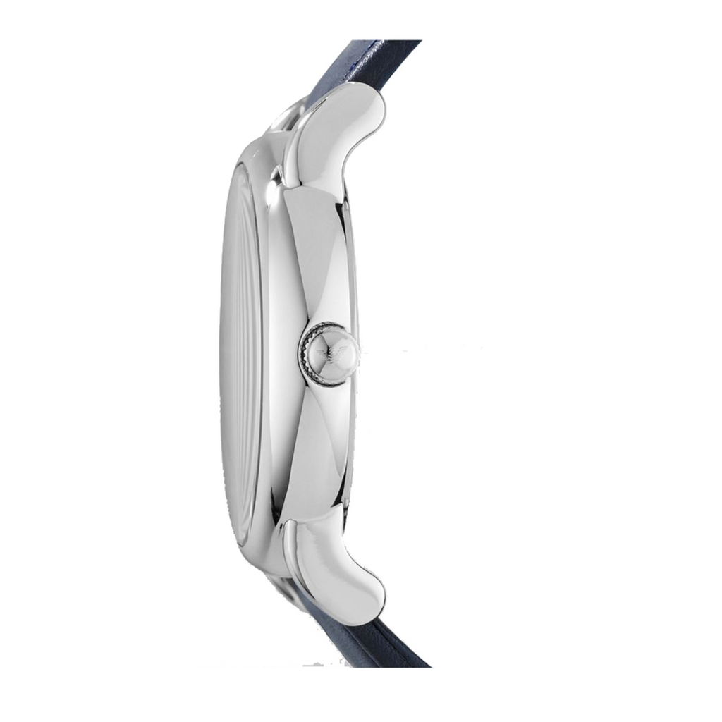 Emporio Armani Classic Quartz Blue Dial Black Leather Strap Watch For Men - AR1731 Buy Now By Emporio Armani