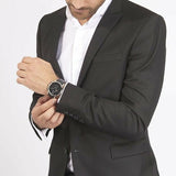 Emporio Armani Luigi Chronograph Black Dial Black Leather Watch For Men - AR1828 Buy Now By Emporio Armani