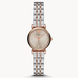 Emporio Armani Gianni T Bar Grey Dial Two Tone Steel Strap Watch For Women - AR1841 Buy Now By Emporio Armani