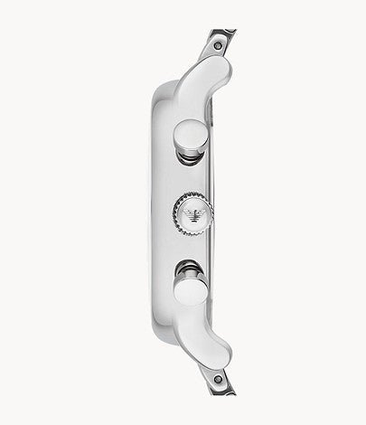 Emporio Armani Chronograph Black Dial Silver Steel Strap Watch For Men - AR1853 Buy Now By Emporio Armani