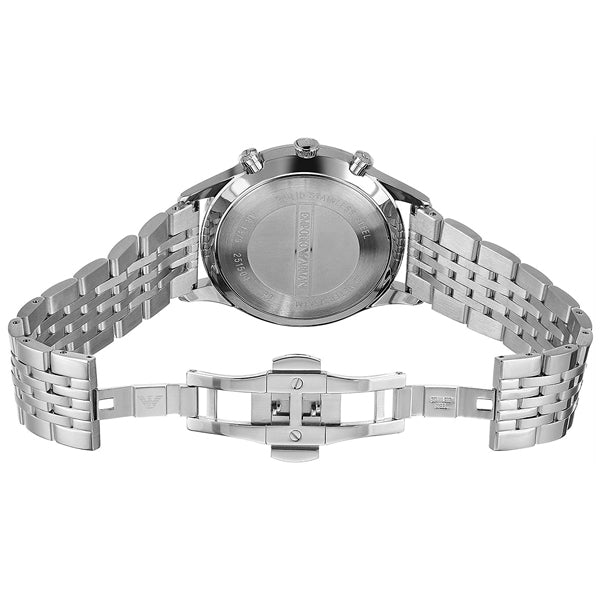 Emporio Armani Classic Chronograph Silver Dial Silver Steel Strap Watch For Men - AR1879 Buy Now By Emporio Armani