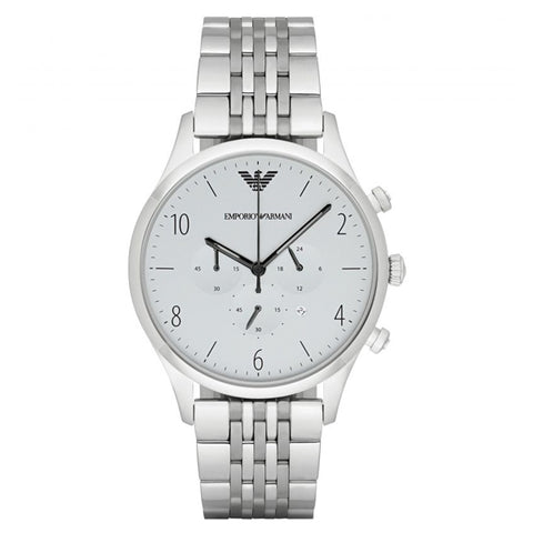 Emporio Armani Classic Silver Dial Silver Steel Strap Watch For Men - AR1867 Buy Now By Emporio Armani