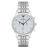 Emporio Armani Classic Silver Dial Silver Steel Strap Watch For Men - AR1867 Buy Now By Emporio Armani