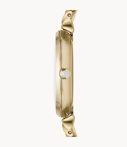 Emporio Armani Gianni T Bar White Mother of Pearl Dial Gold Steel Strap Watch For Women - AR1907 Buy Now By Emporio Armani