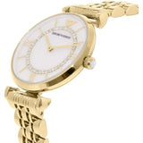 Emporio Armani Gianni T Bar White Mother of Pearl Dial Gold Steel Strap Watch For Women - AR1907 Buy Now By Emporio Armani