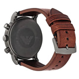 Emporio Armani Classic Chronograph Black Dial Brown Leather Strap Watch For Men - AR1919 Buy Now By Emporio Armani