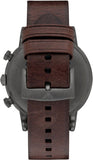 Emporio Armani Classic Chronograph Black Dial Brown Leather Strap Watch For Men - AR1919 Buy Now By Emporio Armani