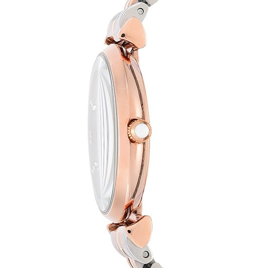 Emporio Armani Gianni T Bar White Dial Two Tone Steel Strap Watch For Women - AR1926 Buy Now By Emporio Armani