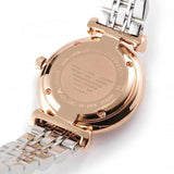 Emporio Armani Gianni T Bar White Dial Two Tone Steel Strap Watch For Women - AR1926 Buy Now By Emporio Armani