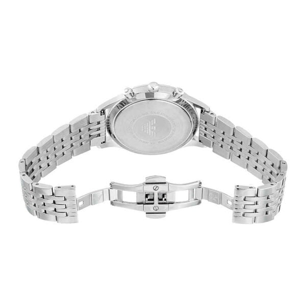 Emporio Armani Chronograph Blue Dial Silver Steel Strap Watch For Men - AR1942 Buy Now By Emporio Armani