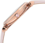 Emporio Armani Gianni T Bar Mother Of Pearl Pink Dial Pink Leather Strap Watch For Women - AR1958 Buy Now By Emporio Armani