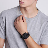 Emporio Armani Luigi Chronohraph Black Dial Black Leather Strap Watch For Men - AR1970 Buy Now By Emporio Armani