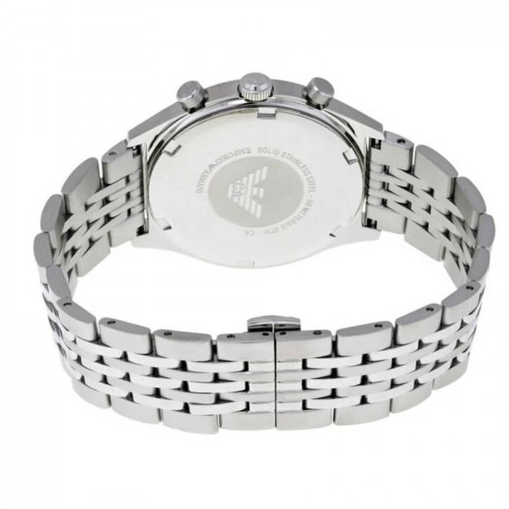 Emporio Armani Luigi Chronograph Quartz Blue Dial Silver Steel Strap Watch For Men - AR1974 Buy Now By Emporio Armani