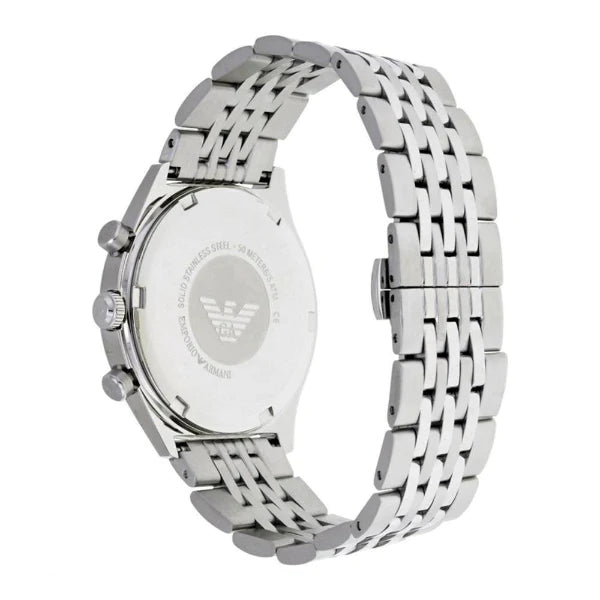 Emporio Armani Luigi Chronograph Quartz Blue Dial Silver Steel Strap Watch For Men - AR1974 Buy Now By Emporio Armani