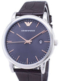 Emporio Armani Luigi Quartz Gray Dial Brown Leather Strap Watch For Men - AR1996 Buy Now By Emporio Armani