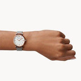 Emporio Armani Retro Mother of Pearl Dial Silver Mesh Bracelet Watch For Women - AR2067 Buy Now By Emporio Armani