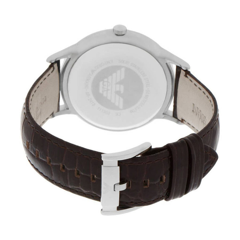 Emporio Armani Renato Classic Brown Dial Brown Leather Strap Watch For Men - AR2413 Buy Now By Emporio Armani