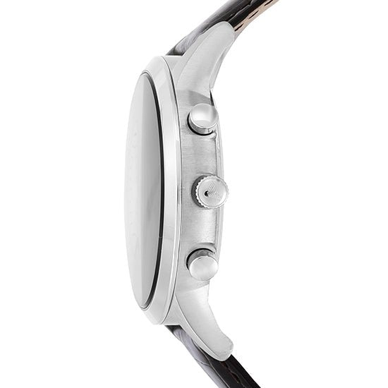 Emporio Armani Classic Chronograph Beige Dial Brown Leather Strap Watch For Men - AR2433 Buy Now By Emporio Armani