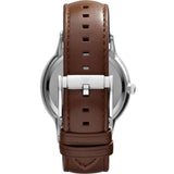Emporio Armani Renato Silver Dial Brown Leather Strap Watch For Men - AR2463 Buy Now By Emporio Armani