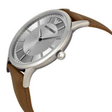 Emporio Armani Renato Silver Dial Brown Leather Strap Watch For Men - AR2463 Buy Now By Emporio Armani