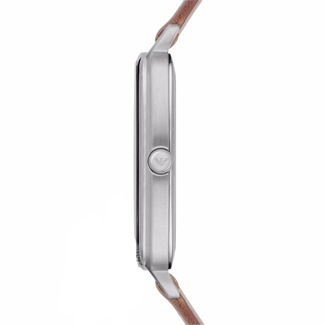 Emporio Armani Epsilon Quartz Brown Dial Brown Leather Strap Watch For Men - AR2489 Buy Now By Emporio Armani