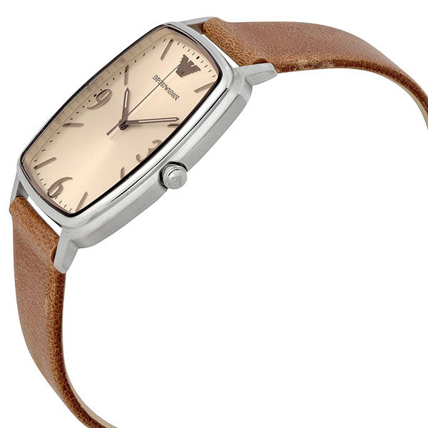 Emporio Armani Epsilon Quartz Brown Dial Brown Leather Strap Watch For Men - AR2489 Buy Now By Emporio Armani