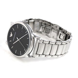 Emporio Armani Luigi Quartz Black Dial Silver Steel Strap Watch For Men - AR2499 Buy Now By Emporio Armani