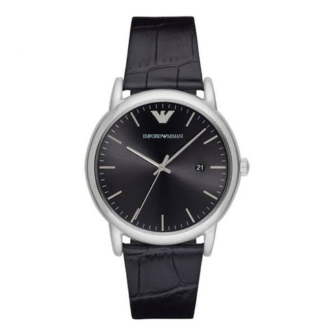 Emporio Armani Luigi Quartz Black Dial Black Leather Strap Watch For Men - AR2500 Buy Now By Emporio Armani