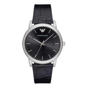 Emporio Armani Luigi Quartz Black Dial Black Leather Strap Watch For Men - AR2500 Buy Now By Emporio Armani