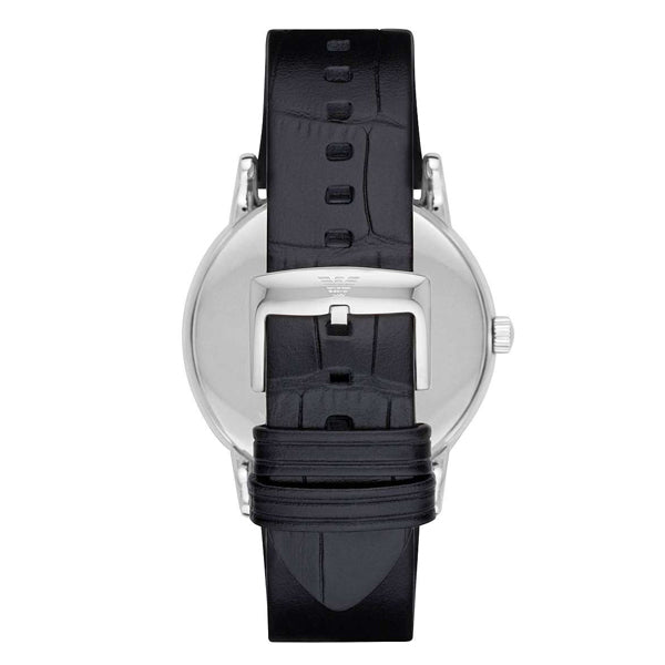 Emporio Armani Luigi Quartz Black Dial Black Leather Strap Watch For Men - AR2500 Buy Now By Emporio Armani