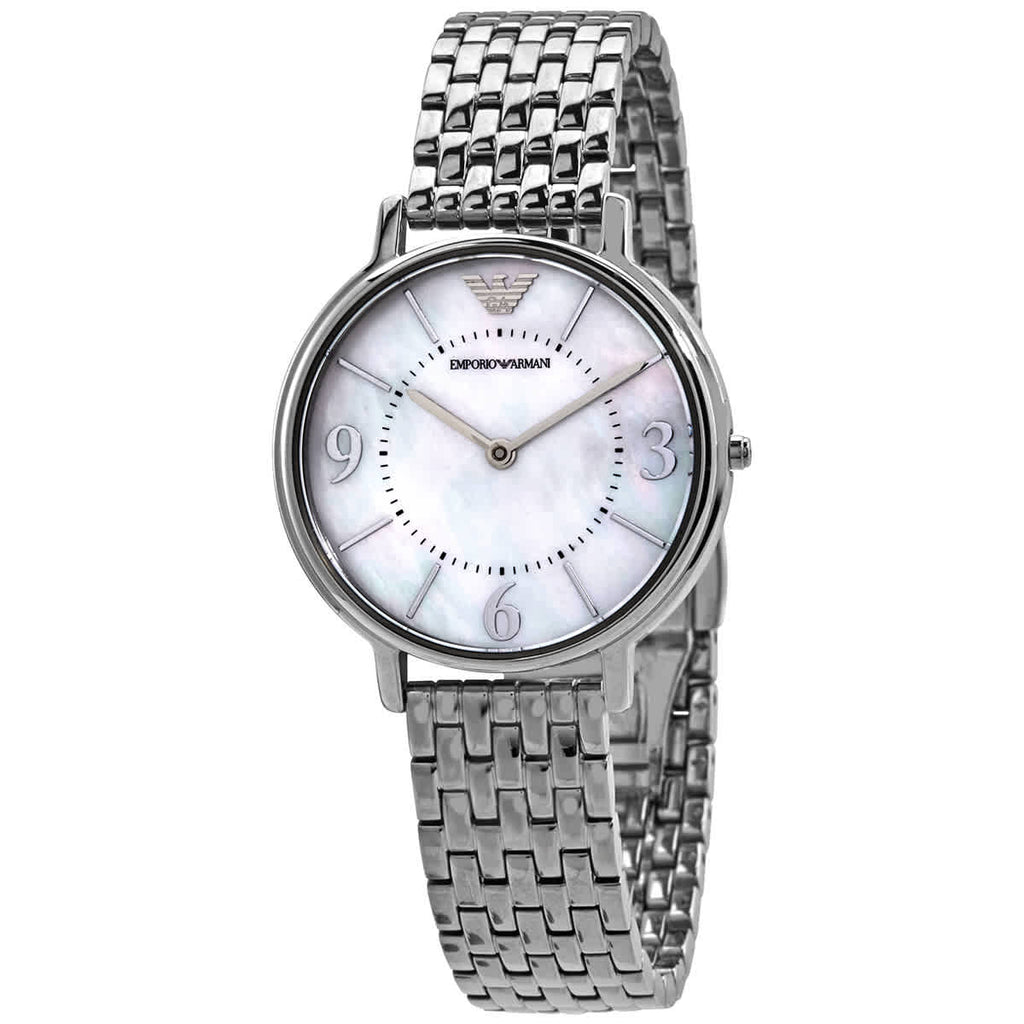 Emporio Armani Kappa Mother of Pearl Dial Silver Steel Watch For Women - AR2507 Buy Now By Emporio Armani