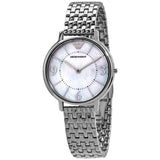 Emporio Armani Kappa Mother of Pearl Dial Silver Steel Watch For Women - AR2507 Buy Now By Emporio Armani