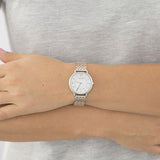 Emporio Armani Gianni T Bar Mother of Pearl Dial Two Tone Steel Strap Watch For Women - AR2508 Buy Now By Emporio Armani